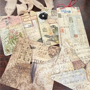 Tim Holtz Handcrafted Journal Signatures + Ephemera Everything is Loaded